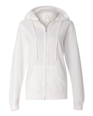 Juniors' Lightweight Full-Zip Hooded Sweatshirt