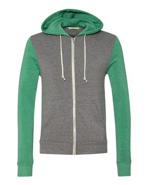 Rocky Unisex Colorblocked Eco-Fleece Hooded Full-Zip