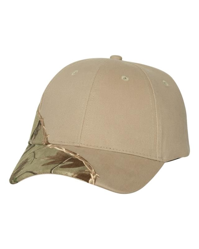 Licensed Camo Cap with Barbed Wire Embroidery