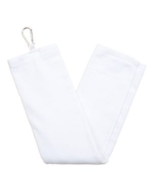 Tri-Fold Velour Dobby Hemmed Hand Towel