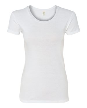 Women's 1x1 Baby Rib Scoopneck T-Shirt