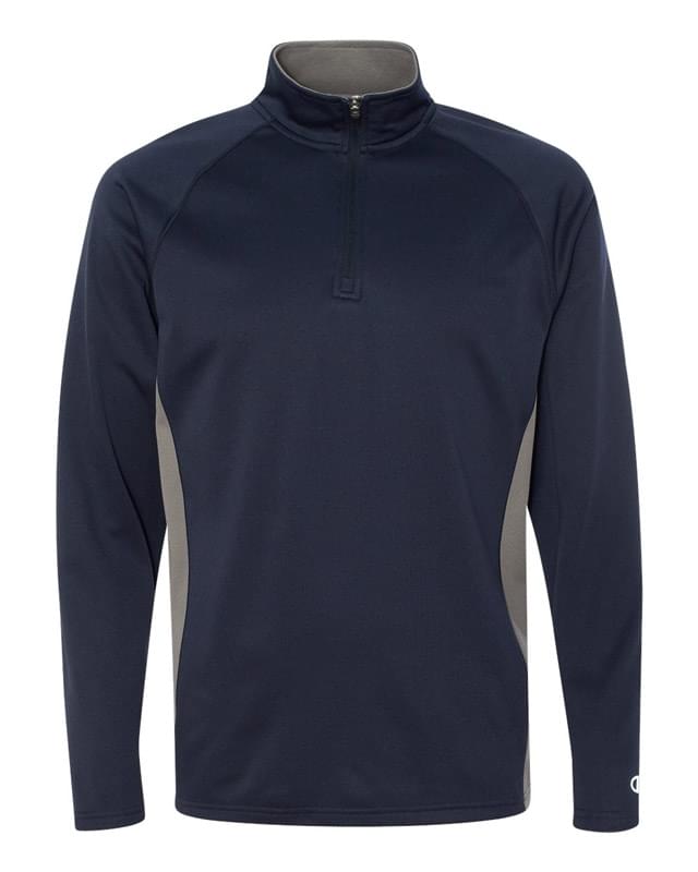 Colorblocked Performance Quarter-Zip Sweatshirt