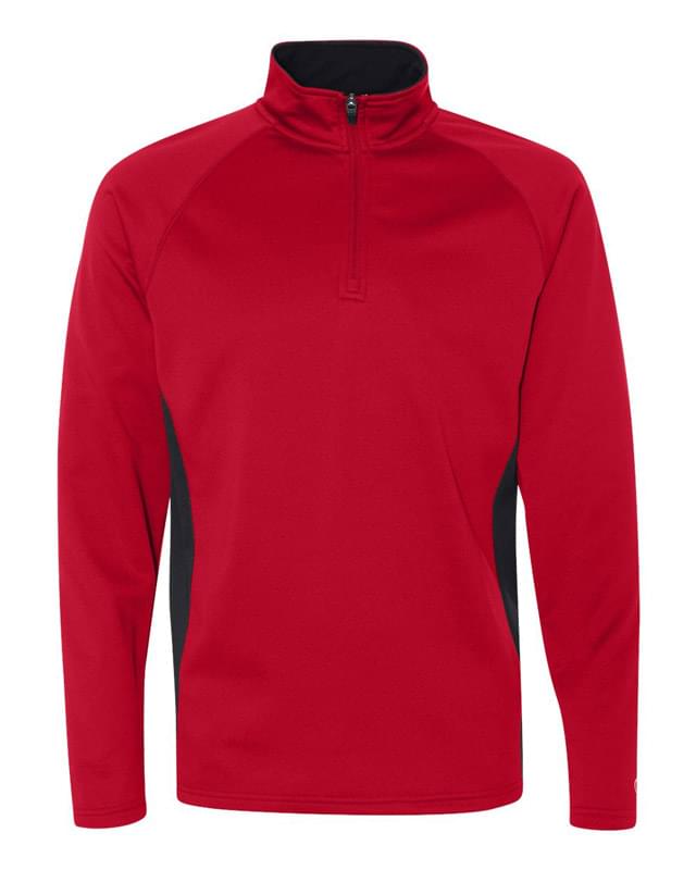 Colorblocked Performance Quarter-Zip Sweatshirt