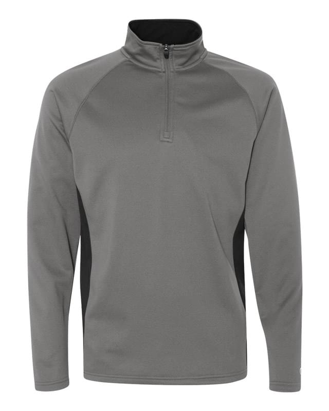 Colorblocked Performance Quarter-Zip Sweatshirt