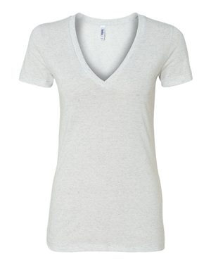 Women's Triblend Deep V-neck Tee