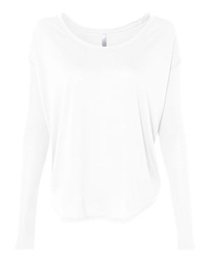 Women's Flowy Long Sleeve Tee with 2x1 Sleeves