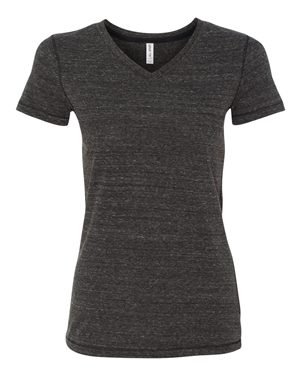 Women's Triblend Short Sleeve V-Neck T-Shirt