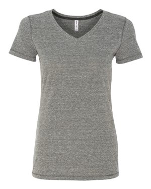Women's Triblend Short Sleeve V-Neck T-Shirt