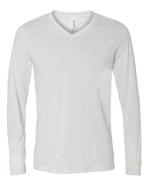 Unisex Long Sleeve V-Neck Tee