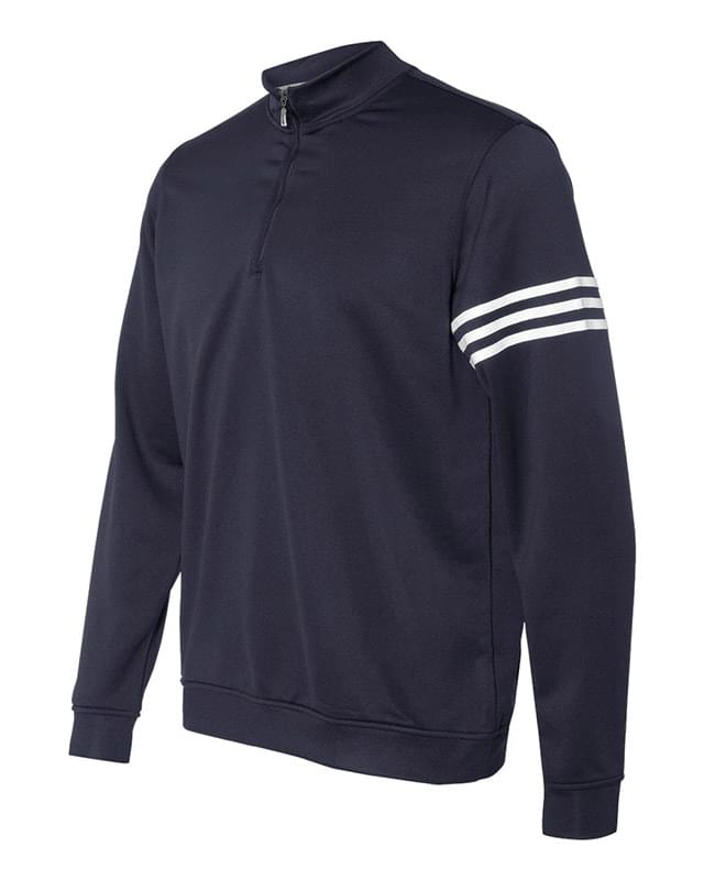 Golf ClimaLite 3-Stripes French Terry Quarter-Zip Pullover