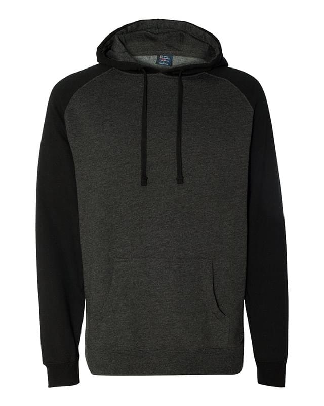 Independent Trading Co.® Custom Raglan Hooded Sweatshirt