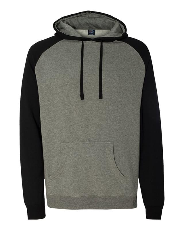 Independent Trading Co.® Custom Raglan Hooded Sweatshirt