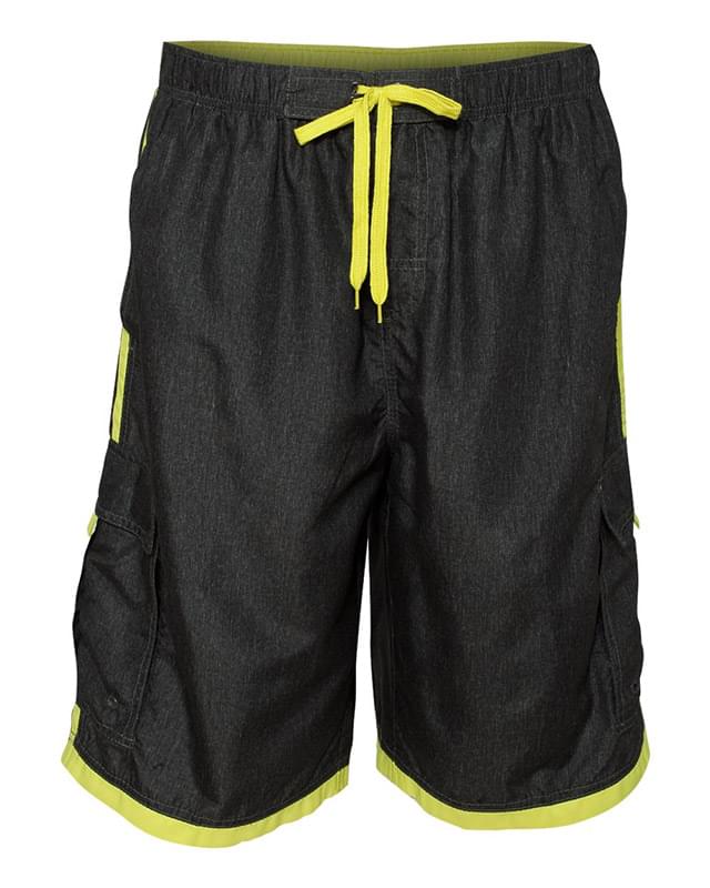 Striped Swim Trunks