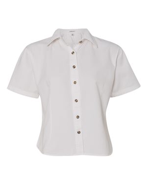 Women's Short Sleeve Cotton Twill Shirt