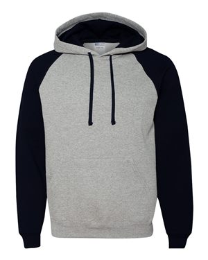 Nublend Colorblocked Raglan Hooded Sweatshirt