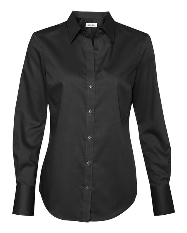Women's Non-Iron Dobby Pindot Shirt