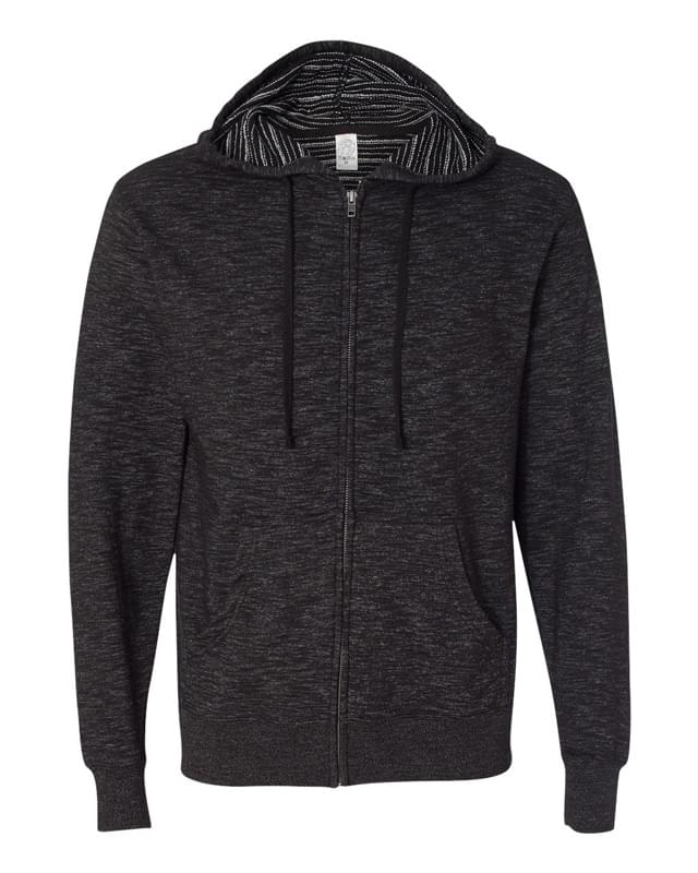 Baja Stripe French Terry Hooded Full-Zip Sweatshirt
