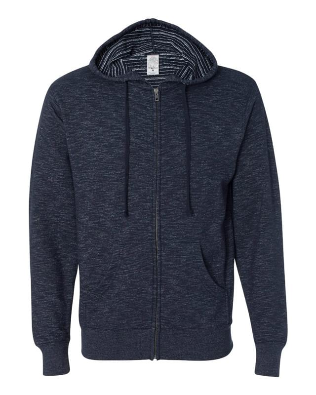 Baja Stripe French Terry Hooded Full-Zip Sweatshirt