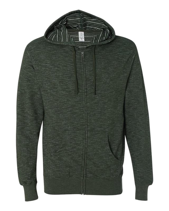 Baja Stripe French Terry Hooded Full-Zip Sweatshirt
