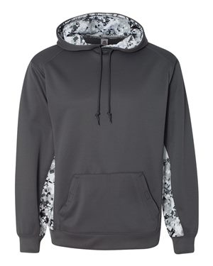 Digital Camo Colorblock Performance Fleece Hooded Sweatshirt