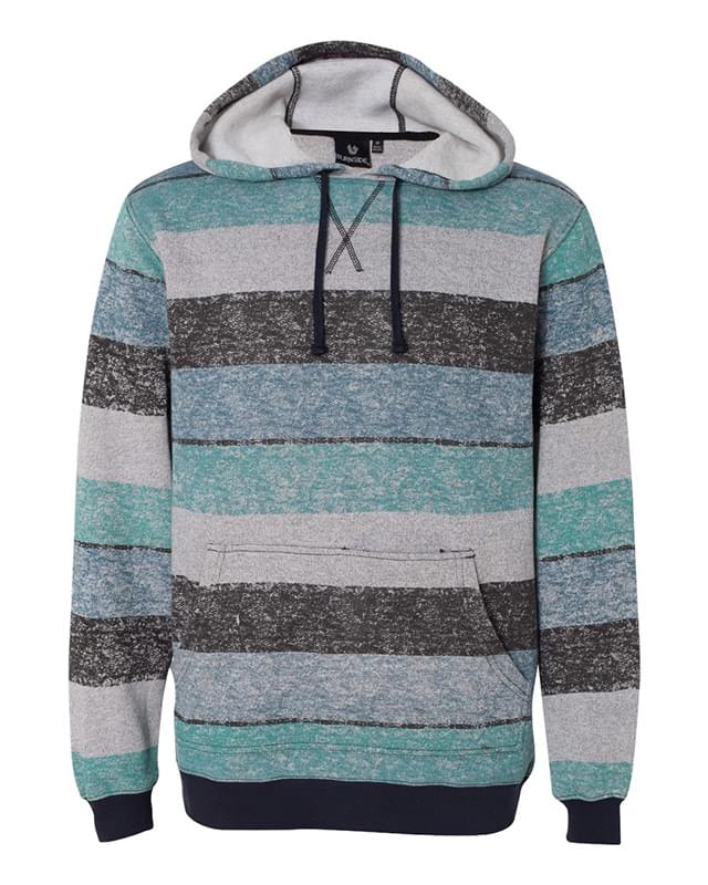 Printed Stripes Fleece Sweatshirt