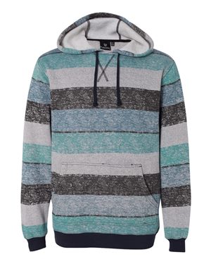 Printed Stripes Fleece Sweatshirt