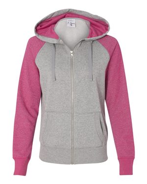 Women's Glitter French Terry Hooded Full-Zip Sweatshirt