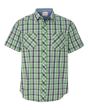 Vintage Plaid Short Sleeve Shirt