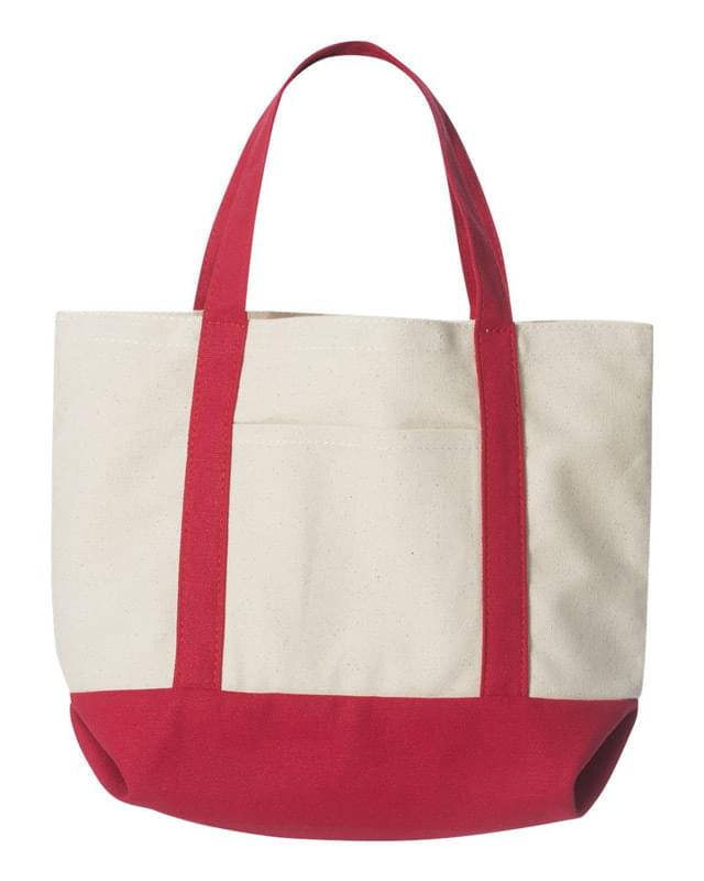 9 Ounce Small Cotton Canvas Boater Tote