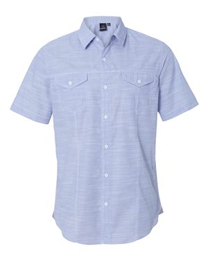 Textured Solid Short Sleeve Shirt