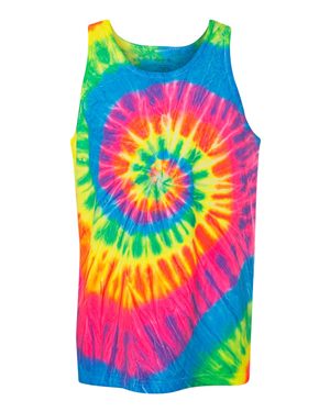 Multi-Color Spiral Unisex Tank Top