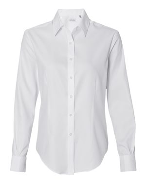 Women's Long Sleeve Pique Dress Shirt