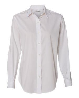 Women's Long Sleeve Resin Finish Oxford Shirt