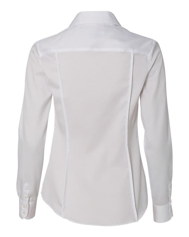 Women's Non-Iron Micro Pincord Long Sleeve Shirt Women's Non-Iron Micro Pincord Long Sleeve Shirt