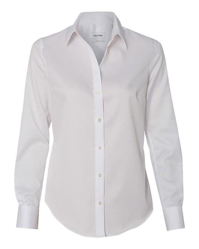 Women's Non-Iron Micro Pincord Long Sleeve Shirt Women's Non-Iron Micro Pincord Long Sleeve Shirt
