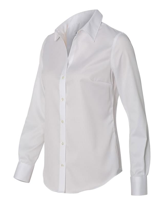 Women's Non-Iron Micro Pincord Long Sleeve Shirt Women's Non-Iron Micro Pincord Long Sleeve Shirt