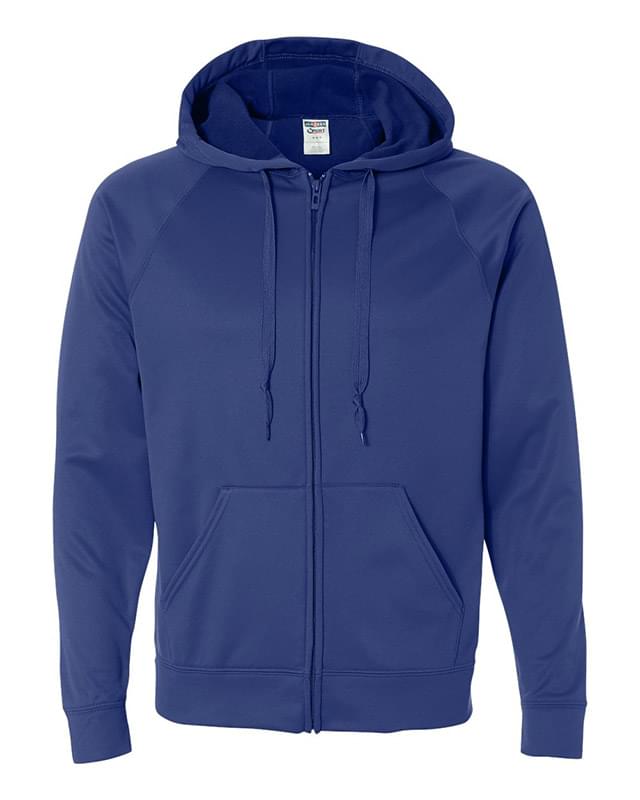 Dri-Power Sport Hooded Full-Zip Sweatshirt