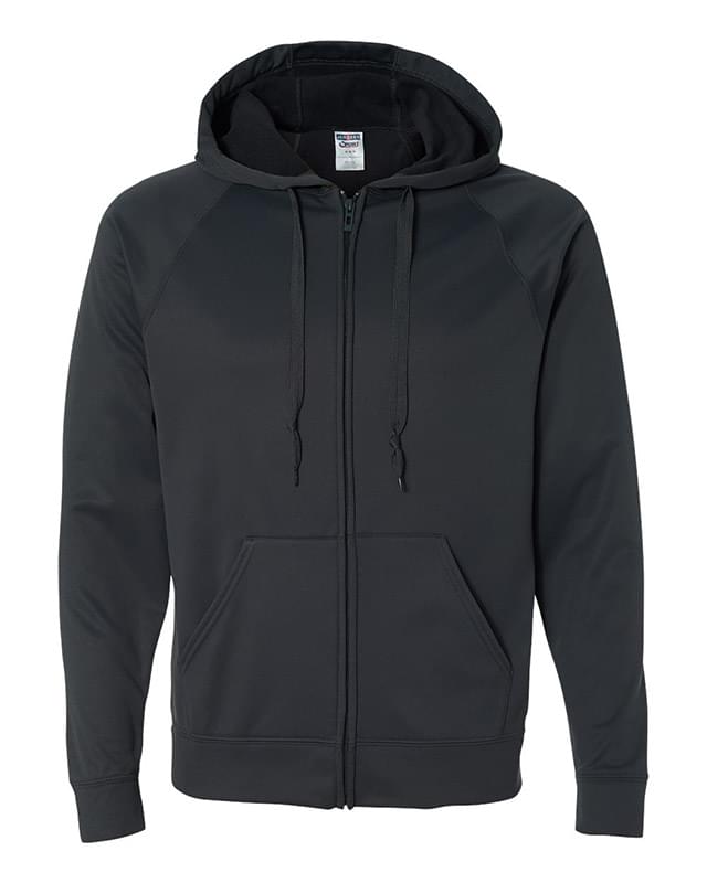 Dri-Power Sport Hooded Full-Zip Sweatshirt