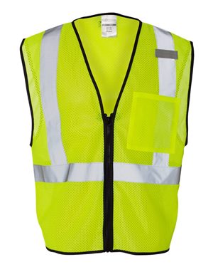 Class 2 Economy Vest with Zipper Front