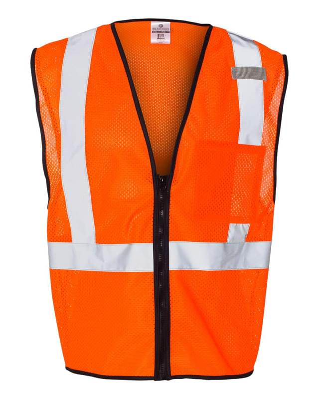 Class 2 Economy Vest with Zipper Front