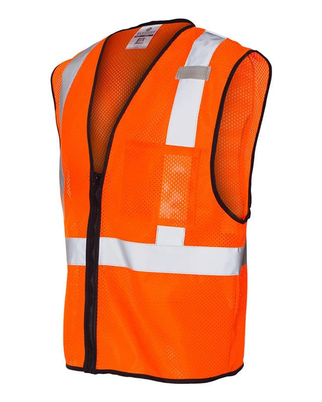 Class 2 Economy Vest with Zipper Front