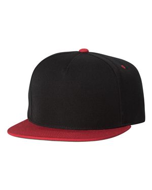 Five-Panel Wool Blend Snapback Cap