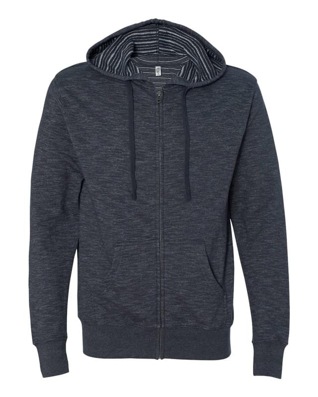 Baja Stripe French Terry Hooded Full-Zip Sweatshirt