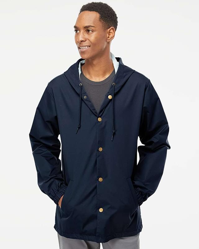 Hooded Water Resistant Windbreaker Jacket