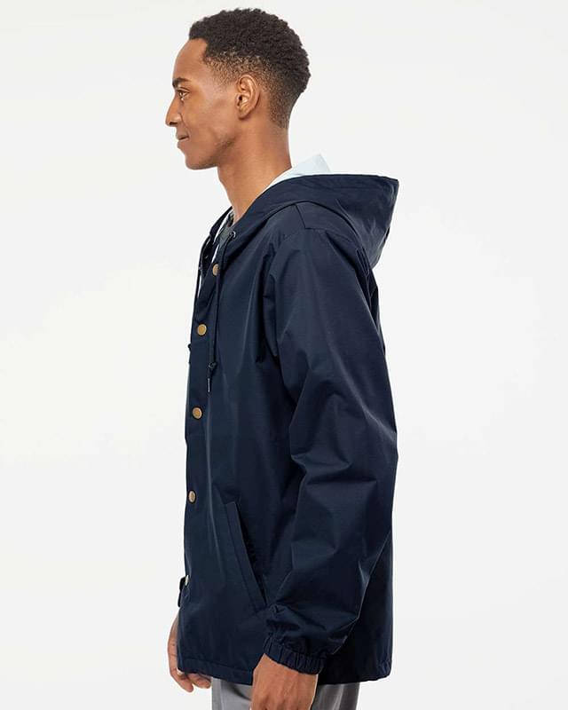 Hooded Water Resistant Windbreaker Jacket