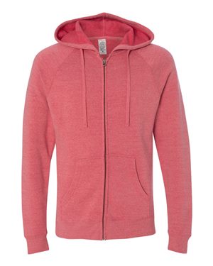Unisex Special Blend Raglan Hooded Full-Zip Sweatshirt