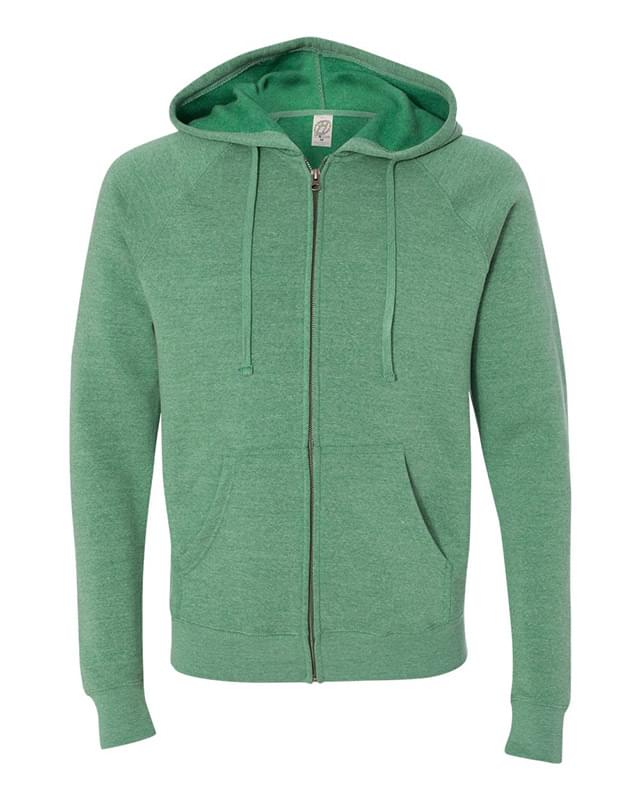 Independent Trading Co.® Custom Unisex Special Blend Raglan Hoodie Full-Zip Sweatshirt