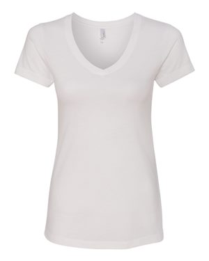 Women's Sueded Short Sleeve V