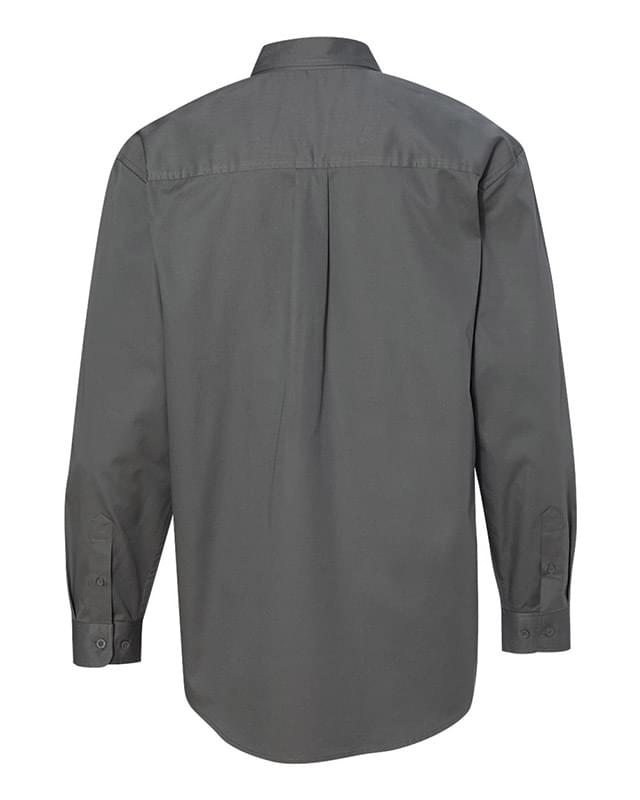 Long Sleeve Stain-Resistant Twill Shirt