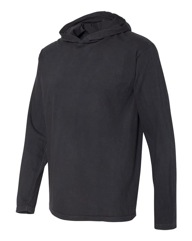 Garment Dyed Hooded Long Sleeve Tee